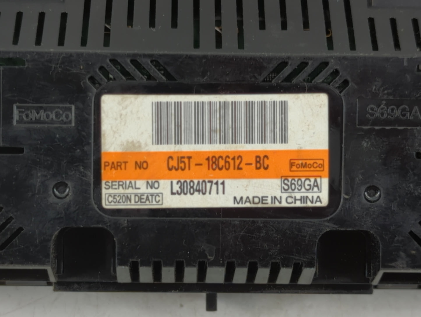 2013-2015 Ford Escape Climate Control Module Temperature AC/Heater Replacement P/N:CJ5T-18C612-BC Fits Fits 2013 2014 2015 O