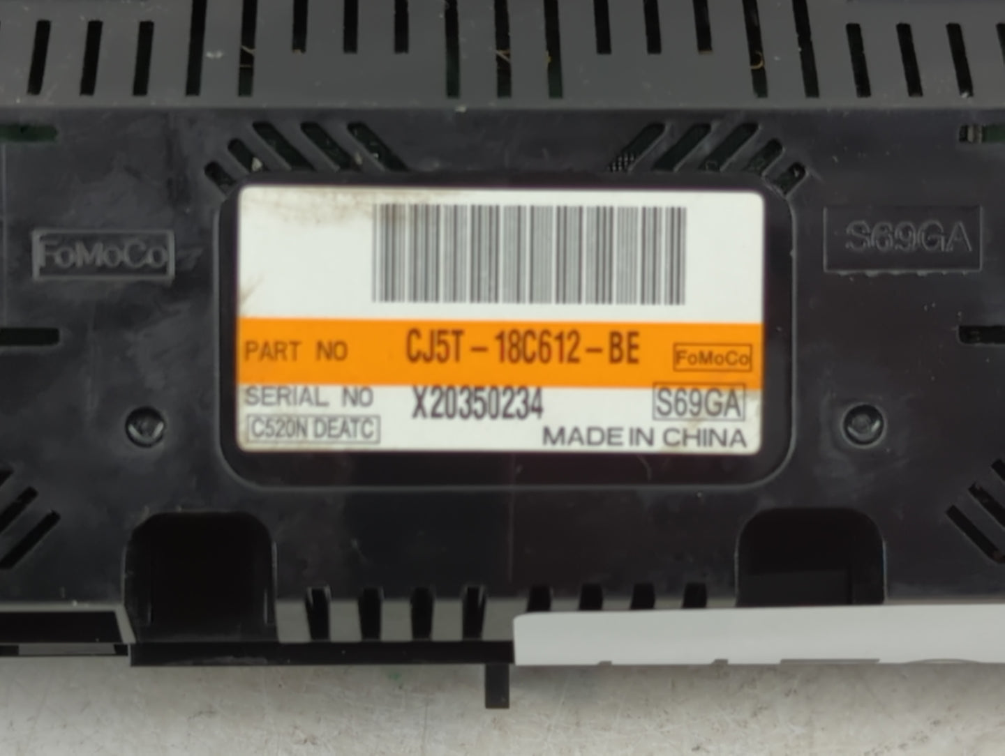 2015-2016 Ford Escape Climate Control Module Temperature AC/Heater Replacement P/N:CJ5T-18C612-BE Fits Fits 2015 2016 OEM Us