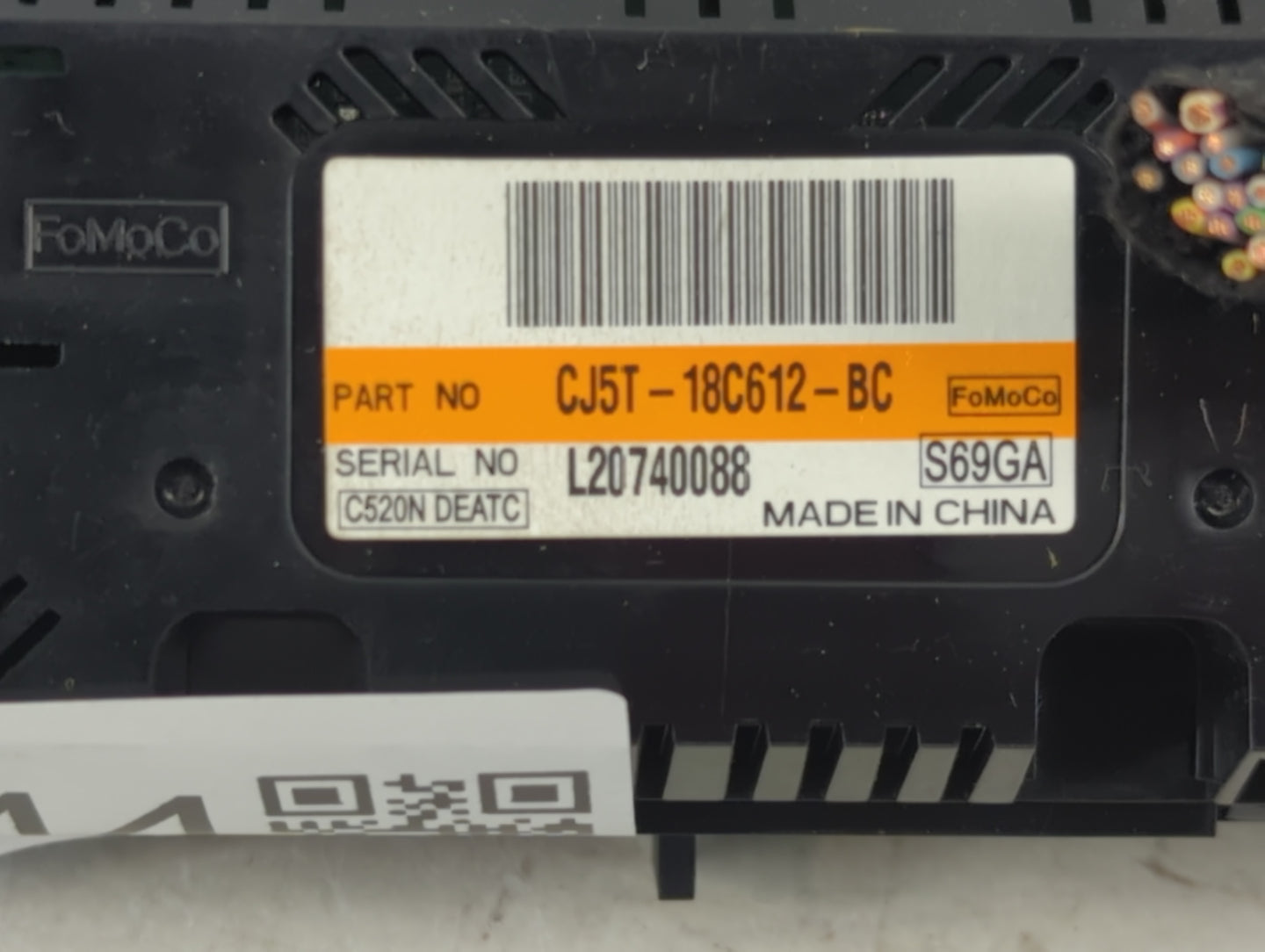 2013-2015 Ford Escape Climate Control Module Temperature AC/Heater Replacement P/N:CJ5T-18C612-BC Fits Fits 2013 2014 2015 O