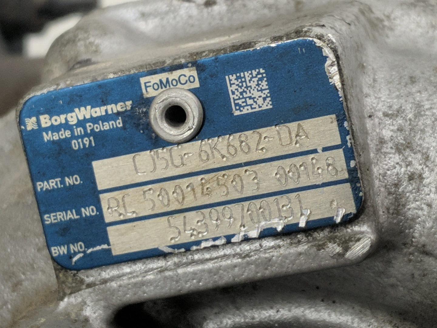 2013 Ford Escape Turbocharger Turbo Charger Super Charger Supercharger - Oemusedautoparts1.com