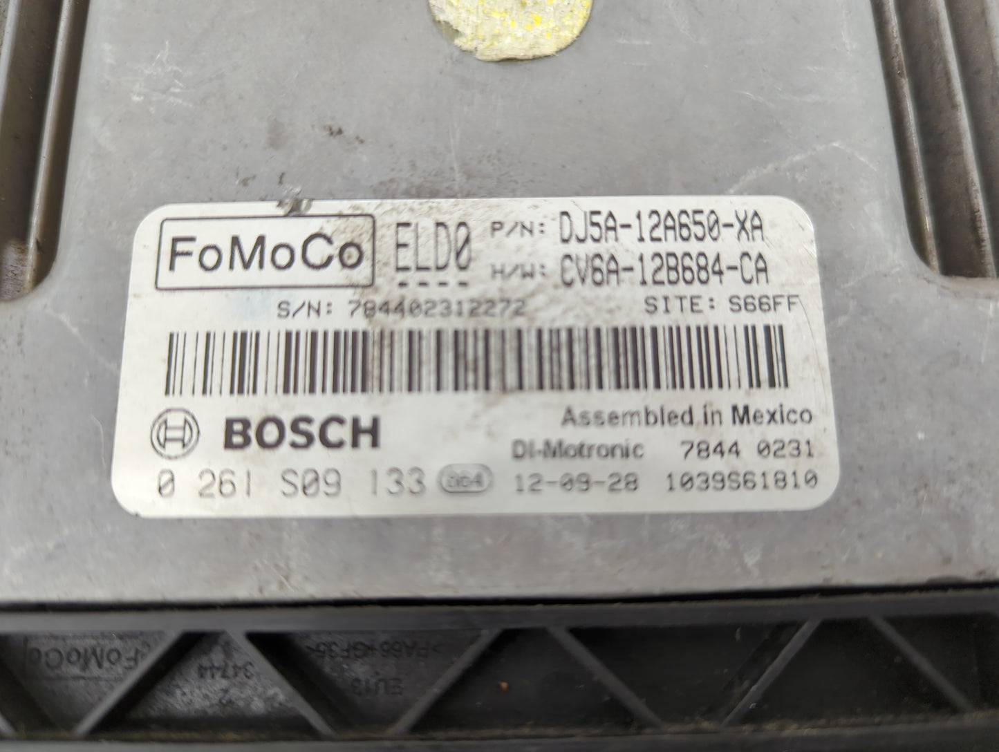 2013-2016 Ford Escape PCM Engine Control Computer ECU ECM PCU OEM P/N:0 261 S09 133 DJ5A-12A650-XA Fits Fits 2013 2014 2015 