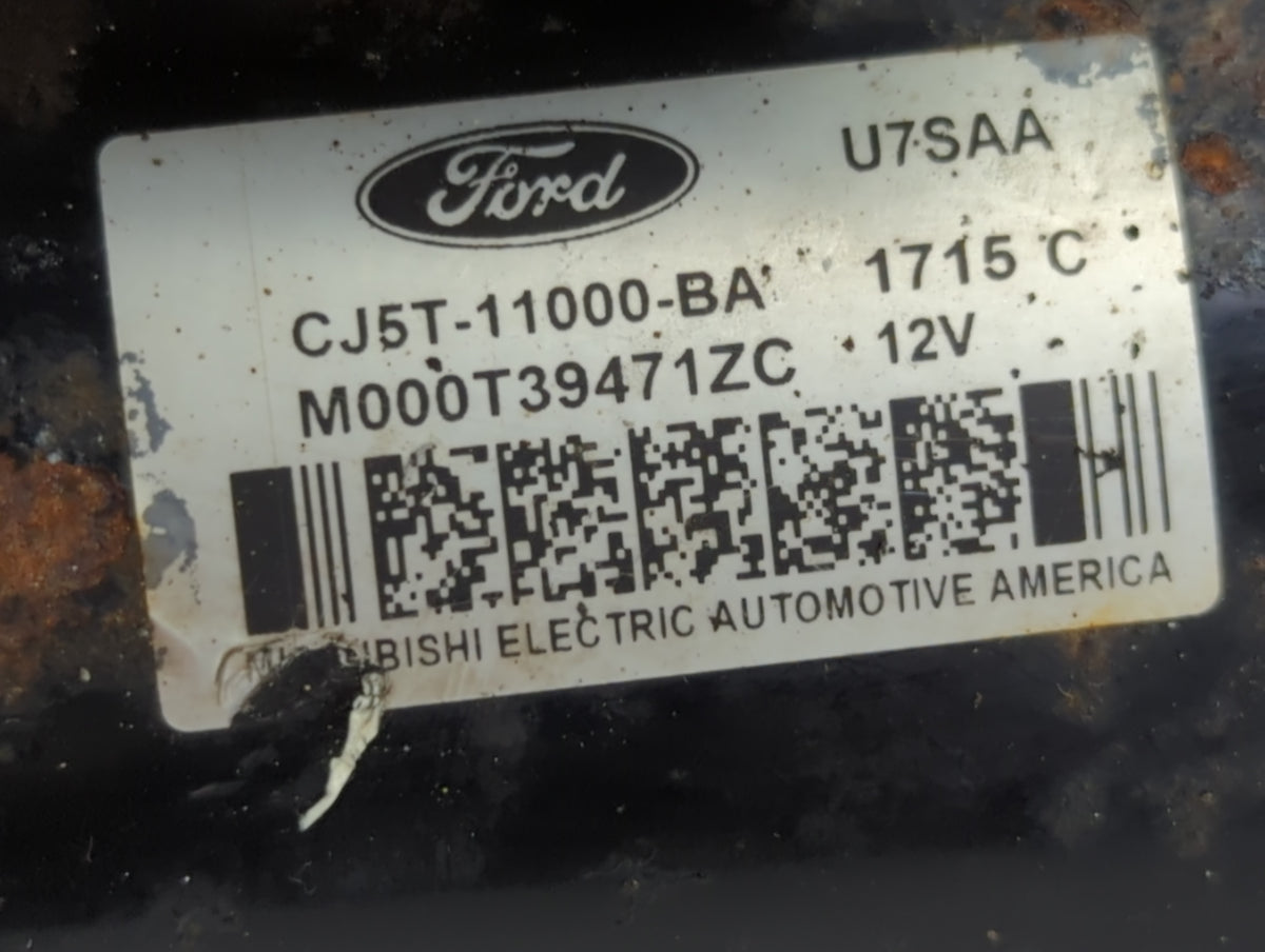 2013-2016 Ford Escape Car Starter Motor Solenoid OEM P/N:CJ5T-11000-BA M000T39471ZC Fits Fits 2013 2014 2015 2016 OEM Used A