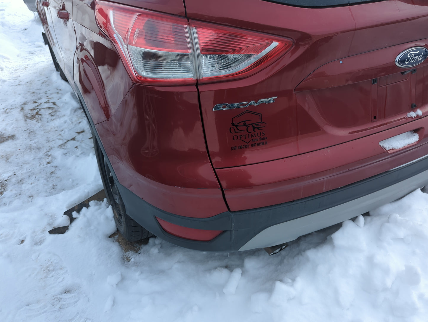 2013-2016 Ford Escape Rear Bumper Assembly Oem - Oemusedautoparts1.com