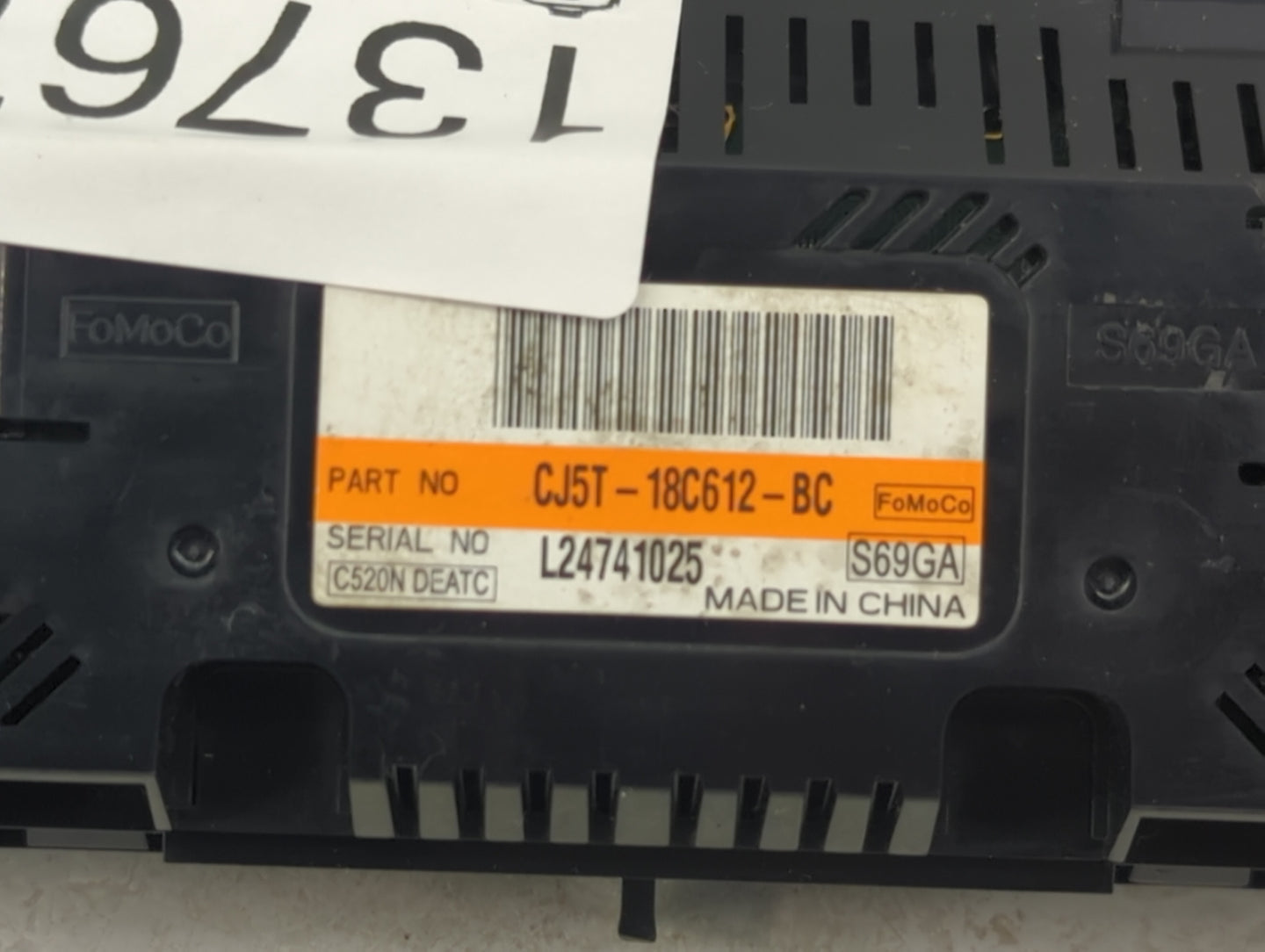 2013-2015 Ford Escape Climate Control Module Temperature AC/Heater Replacement P/N:CJ5T-18C612-BC Fits Fits 2013 2014 2015 O