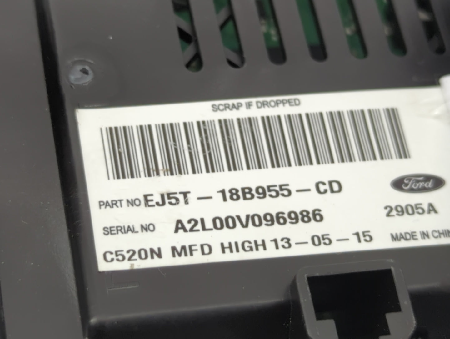 2015 Ford Escape Radio AM FM Cd Player Receiver Replacement P/N:EJ5T-18B955-CD Fits Fits 1994 1995 1996 1997 1998 OEM Used A