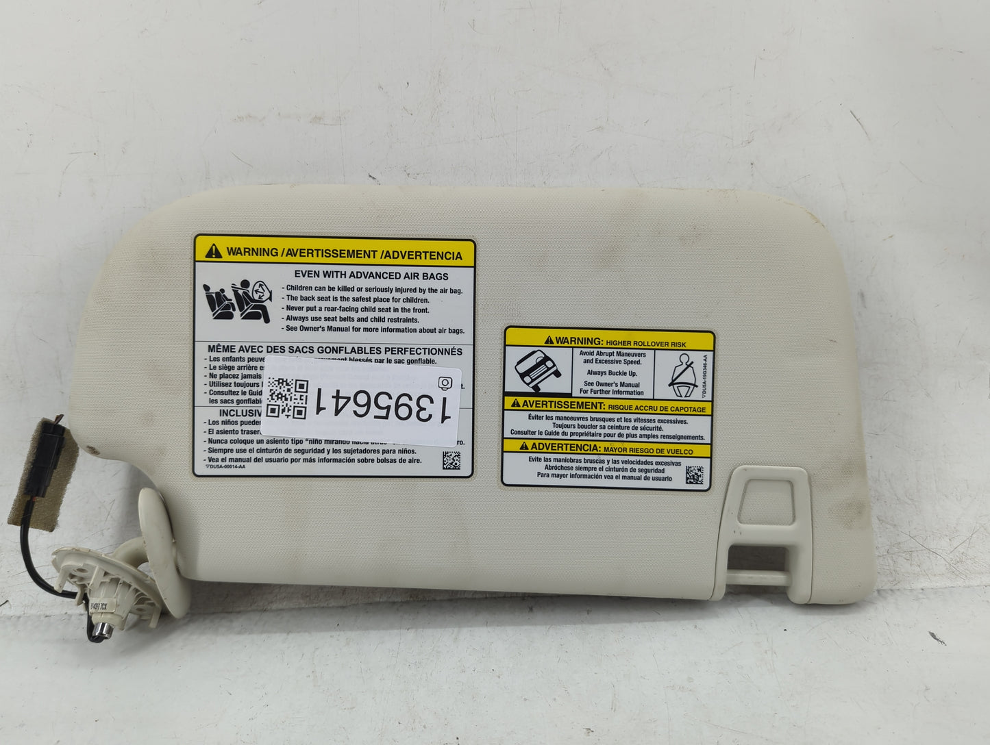 2013-2019 Ford Escape Sun Visor Shade Replacement Driver Left Mirror Fits Fits 2013 2014 2015 2016 2017 2018 2019 OEM Used A