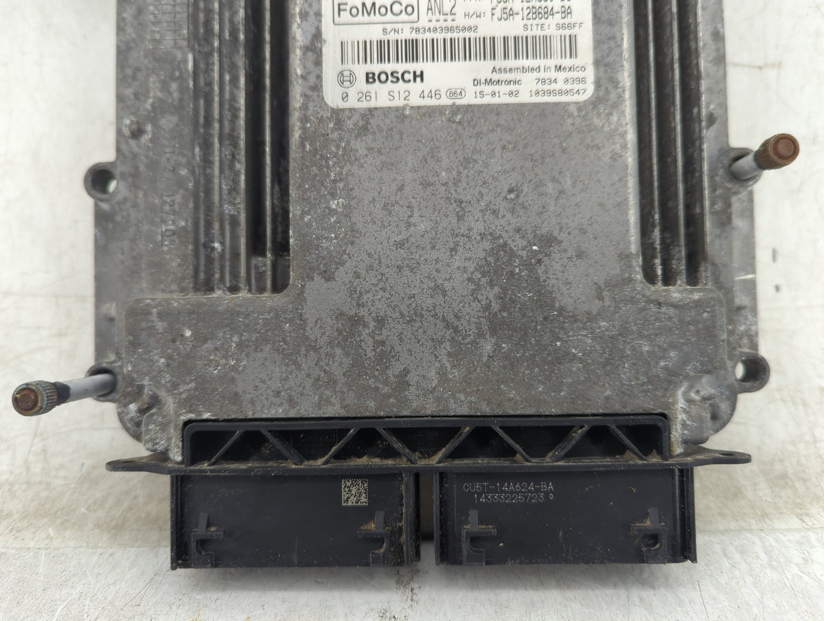 2015 Ford Escape PCM Engine Control Computer ECU ECM PCU OEM P/N:FJ5A-12A650-DC FJ5A-12B684-BA, 0261S12446 Fits OEM Used Aut