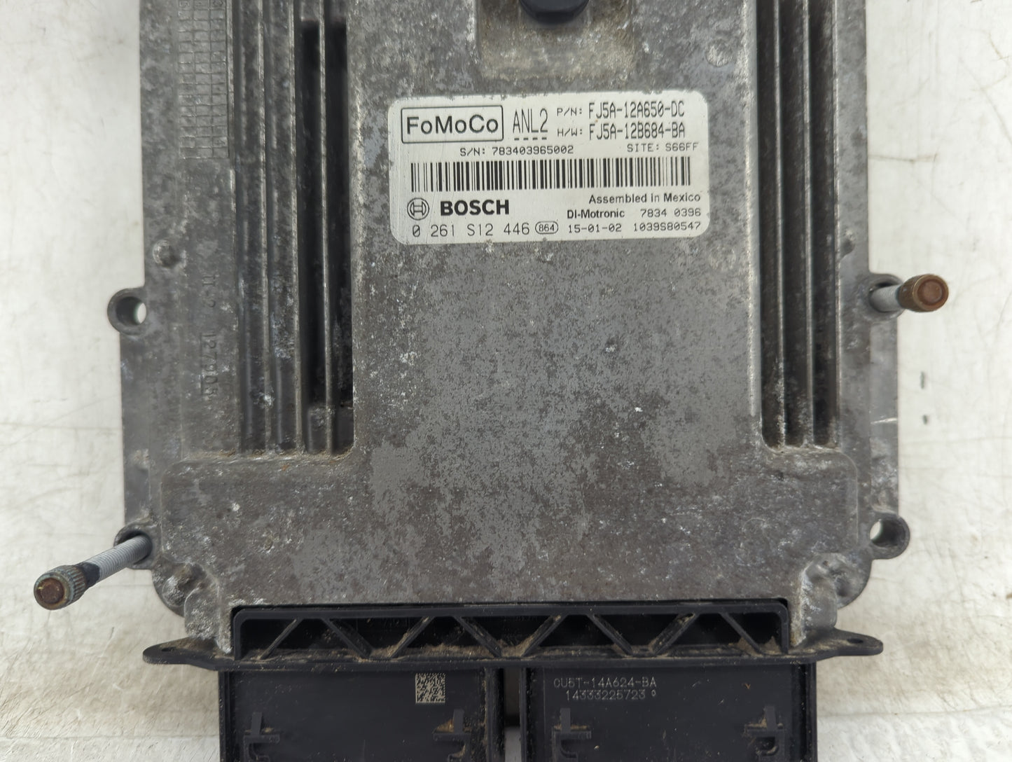 2015 Ford Escape PCM Engine Control Computer ECU ECM PCU OEM P/N:FJ5A-12A650-DC FJ5A-12B684-BA, 0261S12446 Fits OEM Used Aut