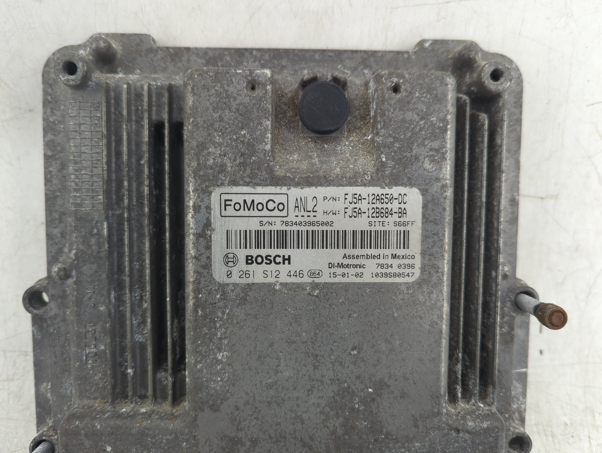 2015 Ford Escape PCM Engine Control Computer ECU ECM PCU OEM P/N:FJ5A-12A650-DC FJ5A-12B684-BA, 0261S12446 Fits OEM Used Aut