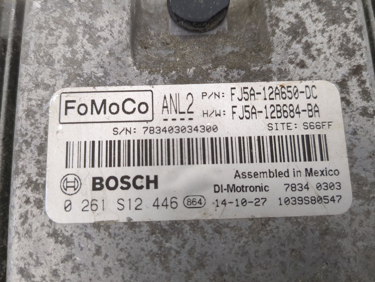 2015-2016 Ford Escape PCM Engine Control Computer ECU ECM PCU OEM P/N:FJ5A-12B684-BA Fits Fits 2015 2016 OEM Used Auto Parts