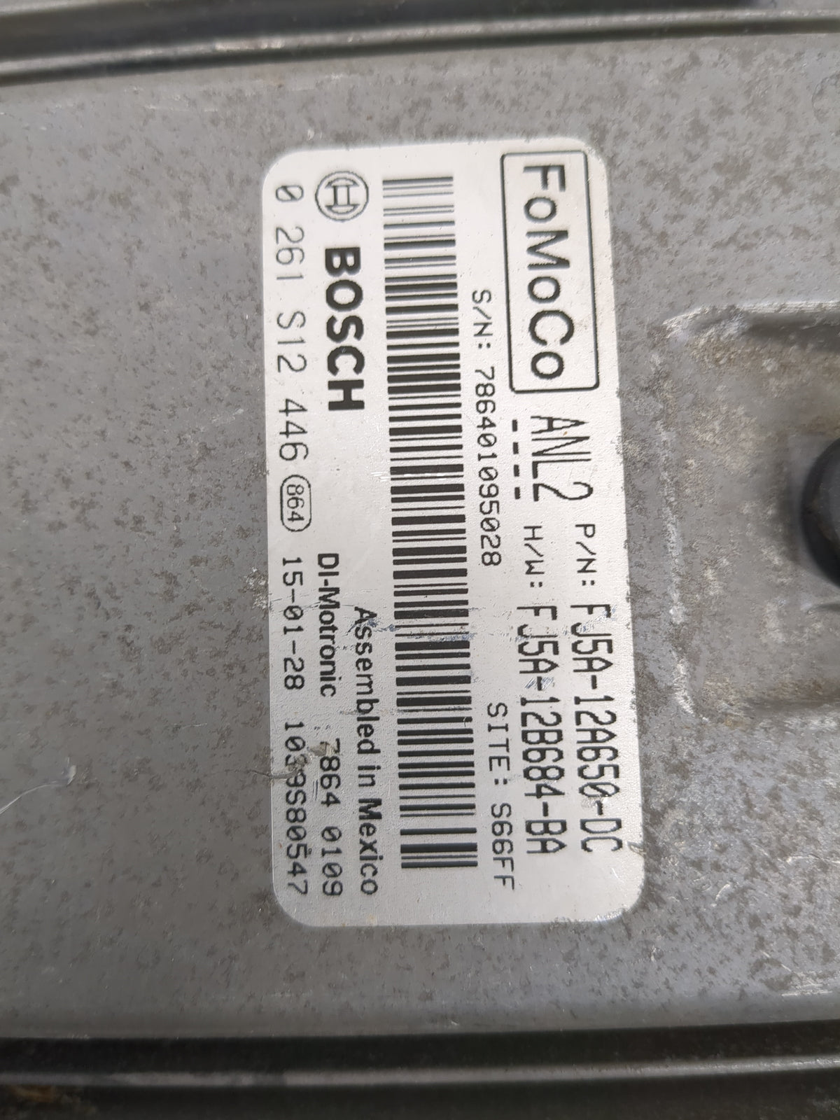 2015 Ford Escape PCM Engine Control Computer ECU ECM PCU OEM P/N:FJ5A-12A650-DC FJ5A-12B684-BA, 0261S12446, 7864010950528 Fi