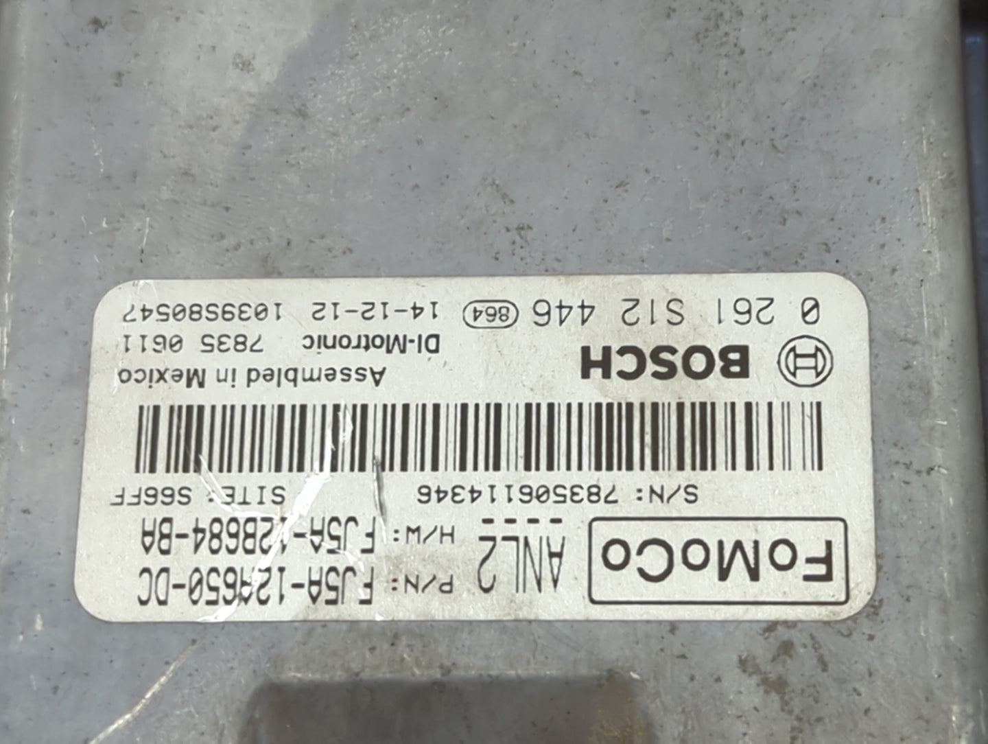 2013-2016 Ford Escape PCM Engine Control Computer ECU ECM PCU OEM P/N:FJ5A-12A650-DC FJ5A-12B684-BA Fits Fits 2013 2014 2015