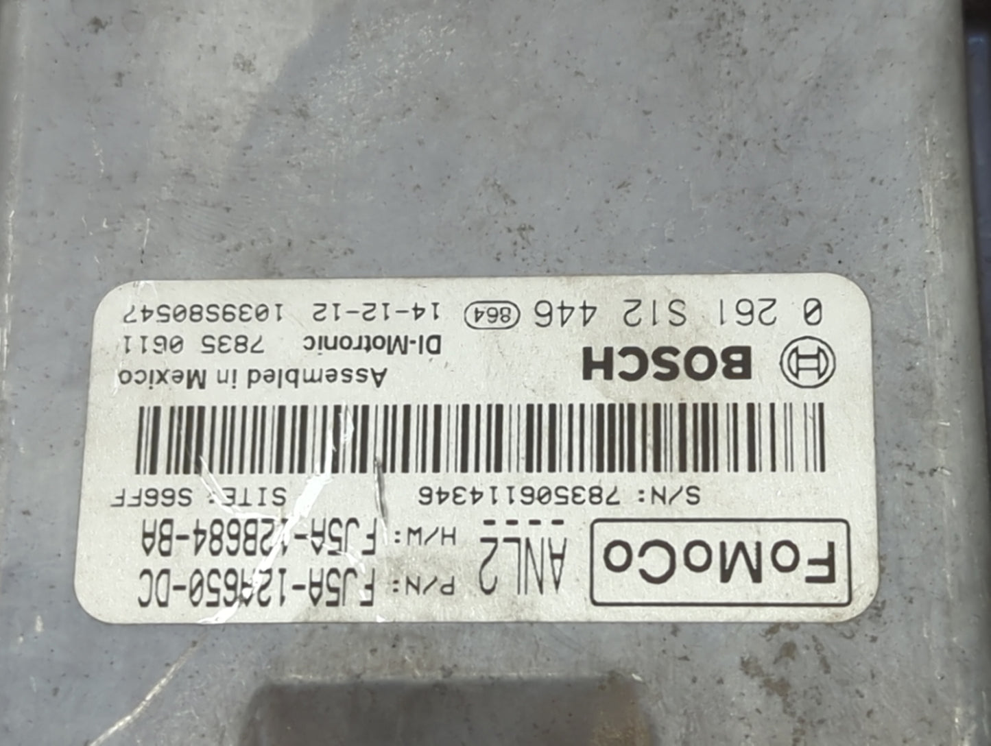 2013-2016 Ford Escape PCM Engine Control Computer ECU ECM PCU OEM P/N:FJ5A-12A650-DC FJ5A-12B684-BA Fits Fits 2013 2014 2015