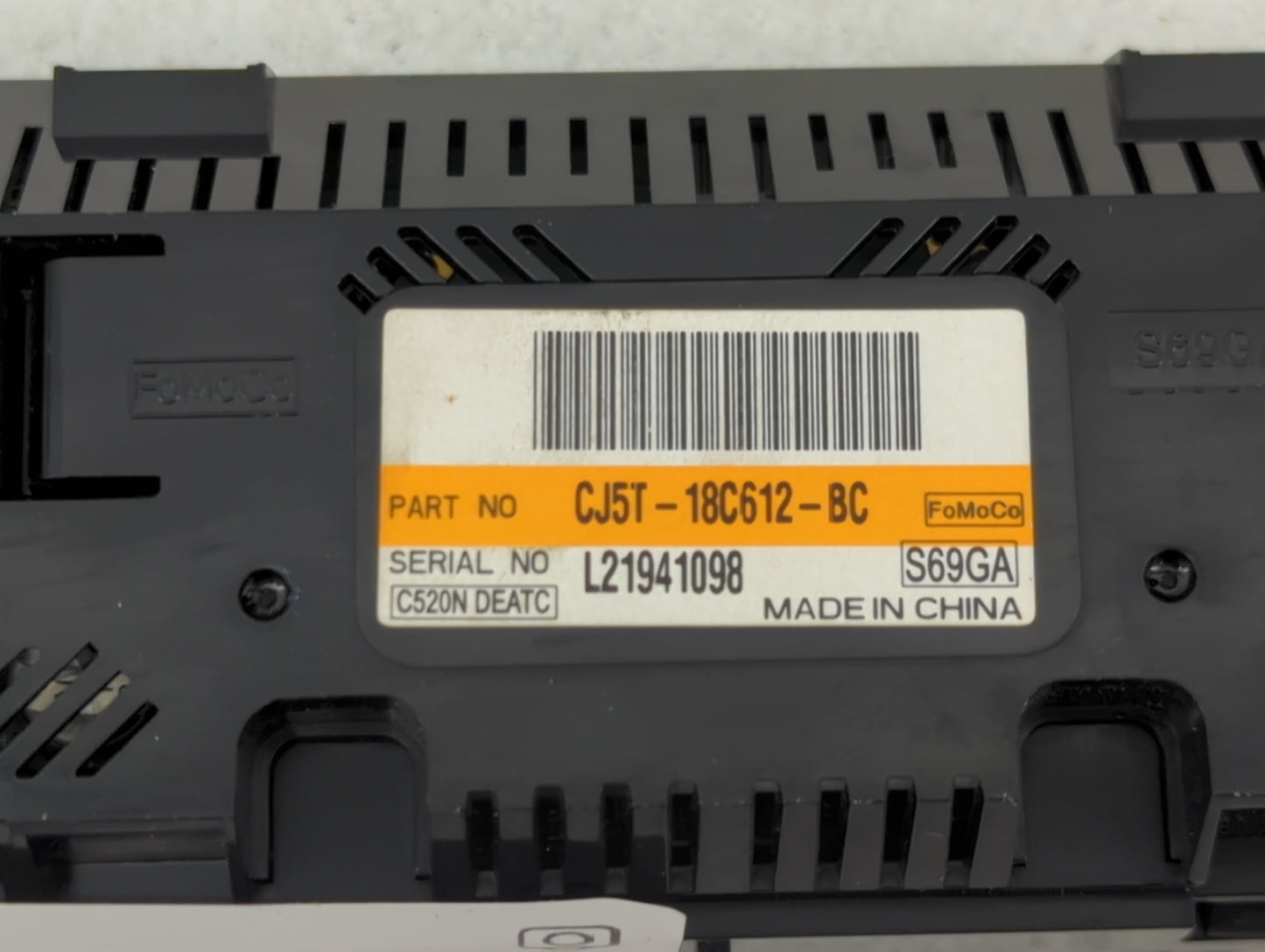 2013-2015 Ford Escape Climate Control Module Temperature AC/Heater Replacement P/N:CJ5T-18C612-BC Fits Fits 2013 2014 2015 O