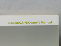 2015 Ford Escape Owners Manual Book Guide P/N:FJ5J19A321AA OEM Used Auto Parts - Oemusedautoparts1.com