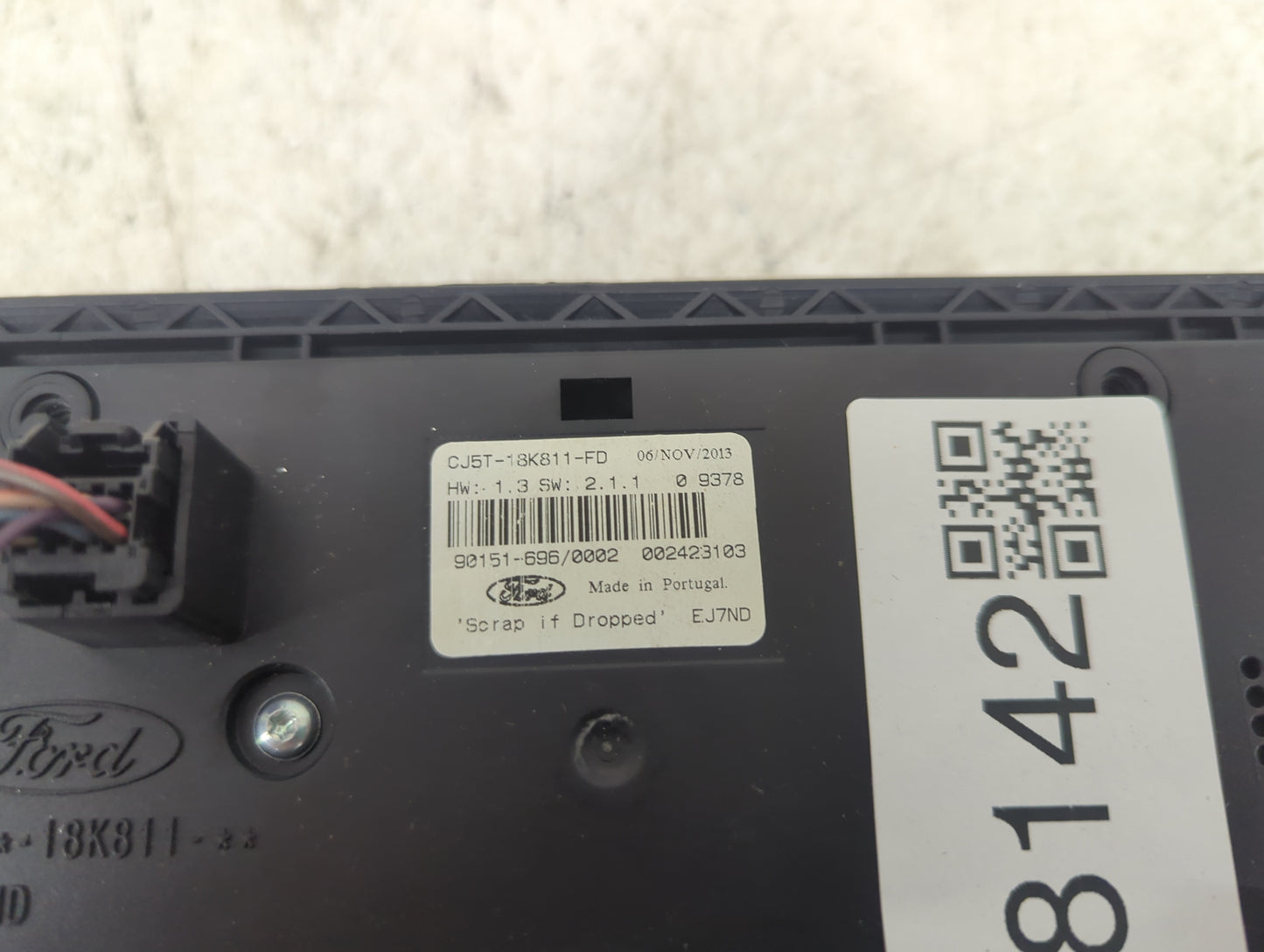 2015 Ford Escape Radio Control Panel 1468142 - Oemusedautoparts1.com