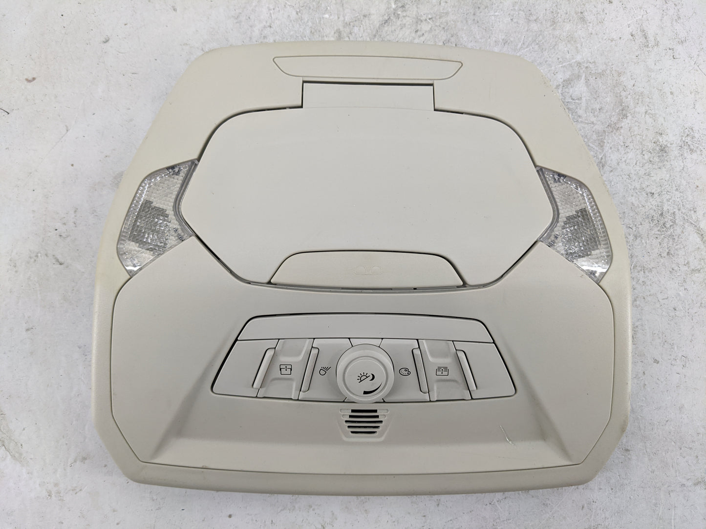 2015-2019 Ford Escape Overhead Console W/rear Climate Control Beige - Oemusedautoparts1.com