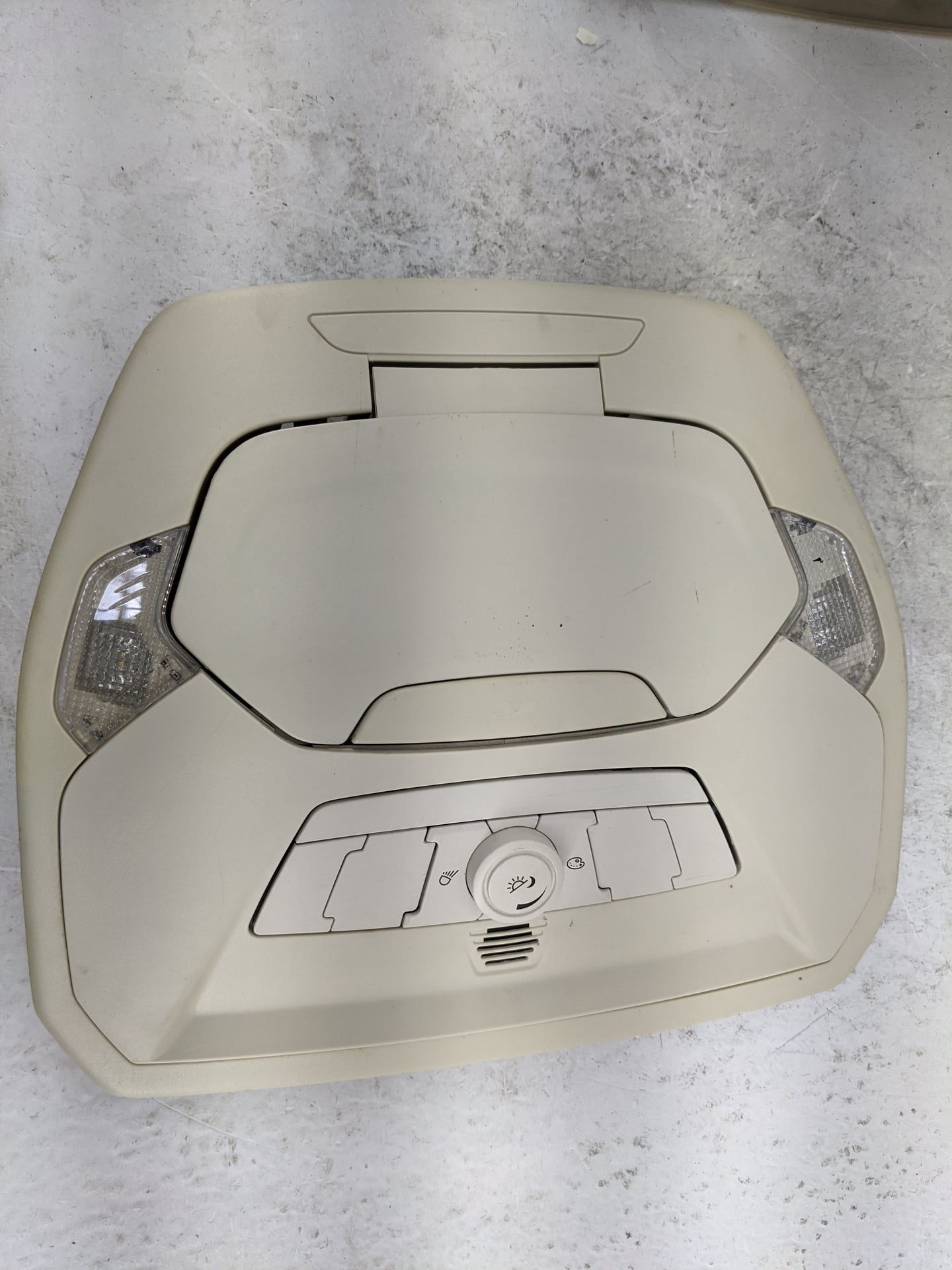 2015 Ford Escape Overhead Roof Console Tan - Oemusedautoparts1.com