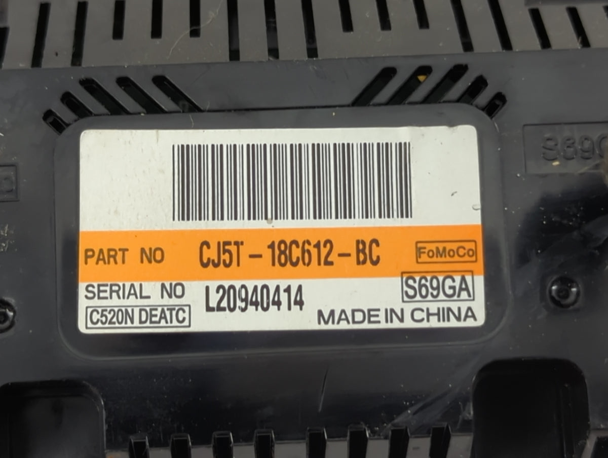 2013-2015 Ford Escape Climate Control Module Temperature AC/Heater Replacement P/N:CJ5T-18C612-BC Fits Fits 2013 2014 2015 O