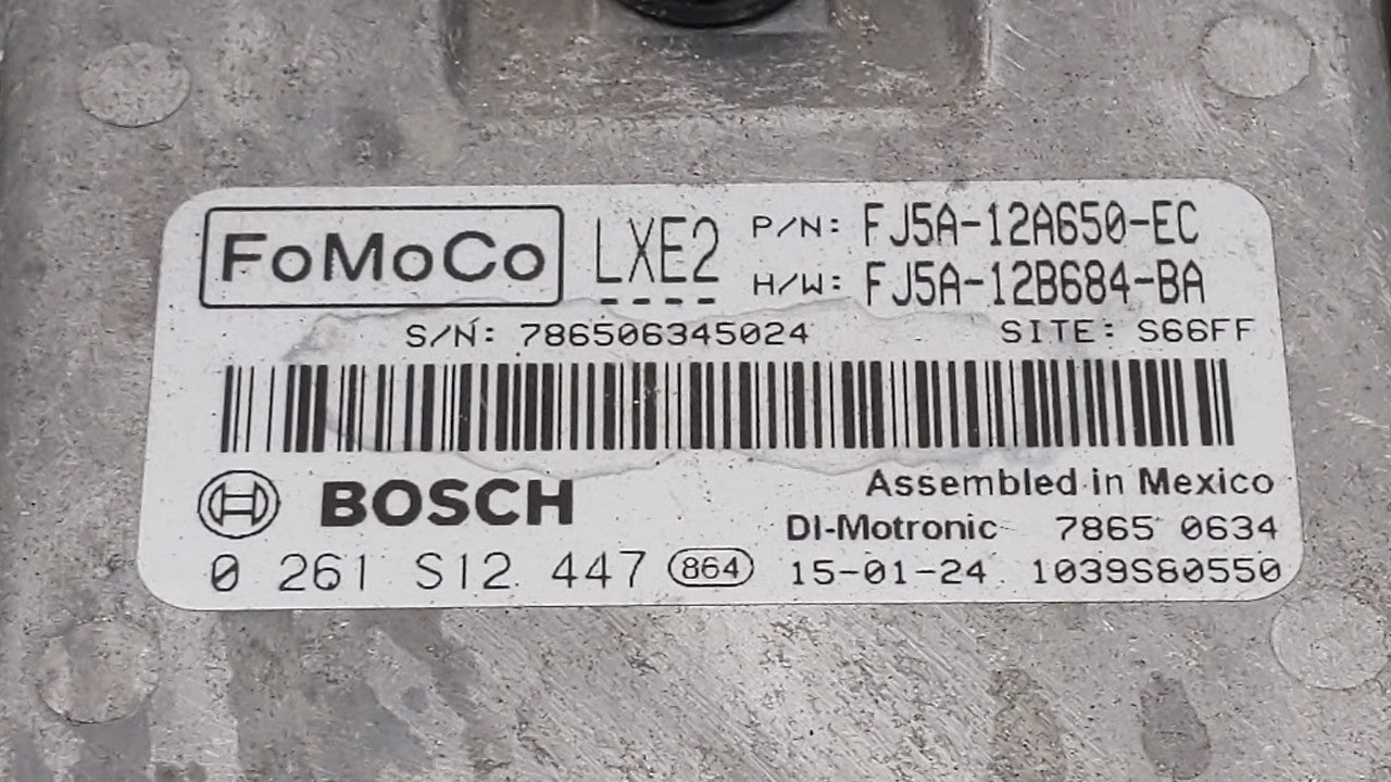 2013-2015 Ford Escape PCM Engine Control Computer ECU ECM PCU OEM P/N:FJ5A-12A650-EC DJ5A-12A650-ABB Fits Fits 2013 2014 201