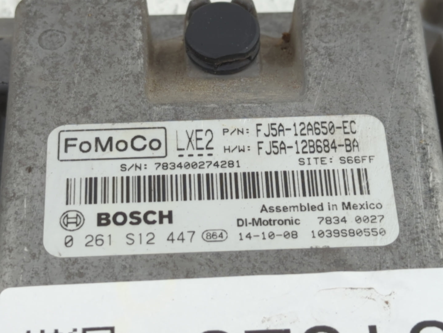 2013-2015 Ford Escape PCM Engine Control Computer ECU ECM PCU OEM P/N:DJ5A-12A650-ABB FJ5A-12A650-DC Fits Fits 2013 2014 201