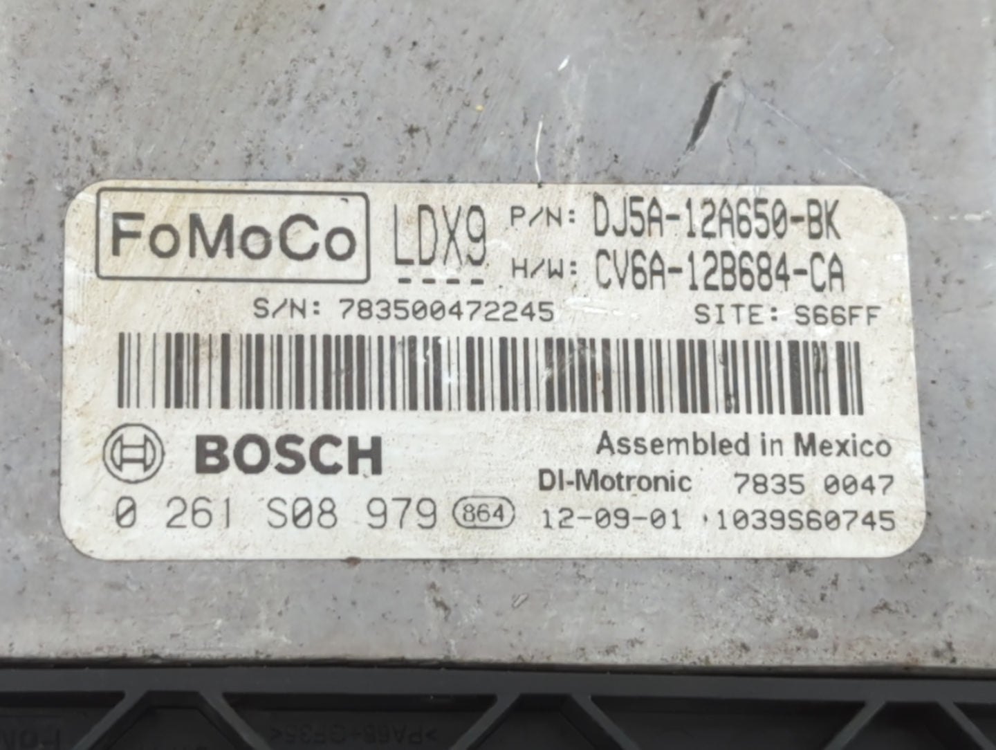 2013-2015 Ford Escape PCM Engine Control Computer ECU ECM PCU OEM P/N:FJ5A-12A650-EC DJ5A-12A650-ABB Fits Fits 2013 2014 201