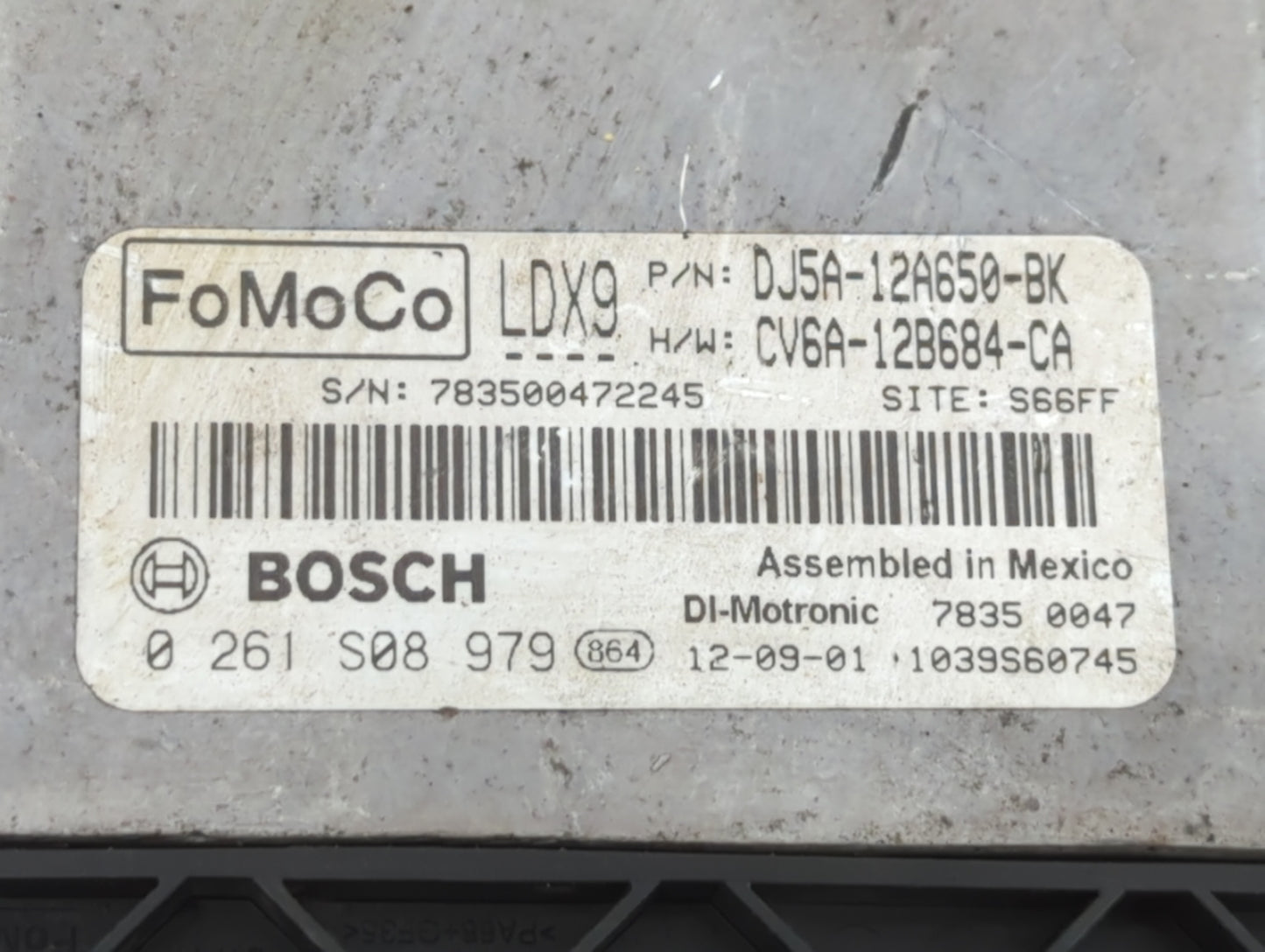 2013-2015 Ford Escape PCM Engine Control Computer ECU ECM PCU OEM P/N:FJ5A-12A650-EC DJ5A-12A650-ABB Fits Fits 2013 2014 201