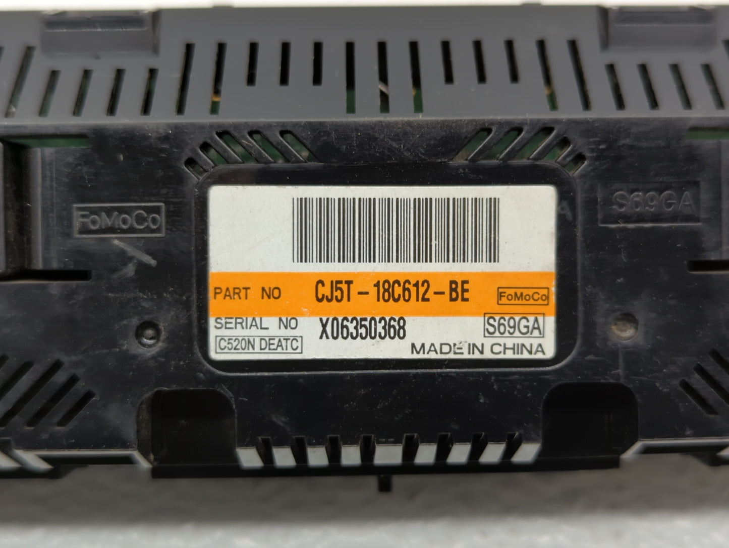 2015-2016 Ford Escape Climate Control Module Temperature AC/Heater Replacement P/N:CJ5T-18C612-BE CJ5T-18C612-BC Fits OEM Us