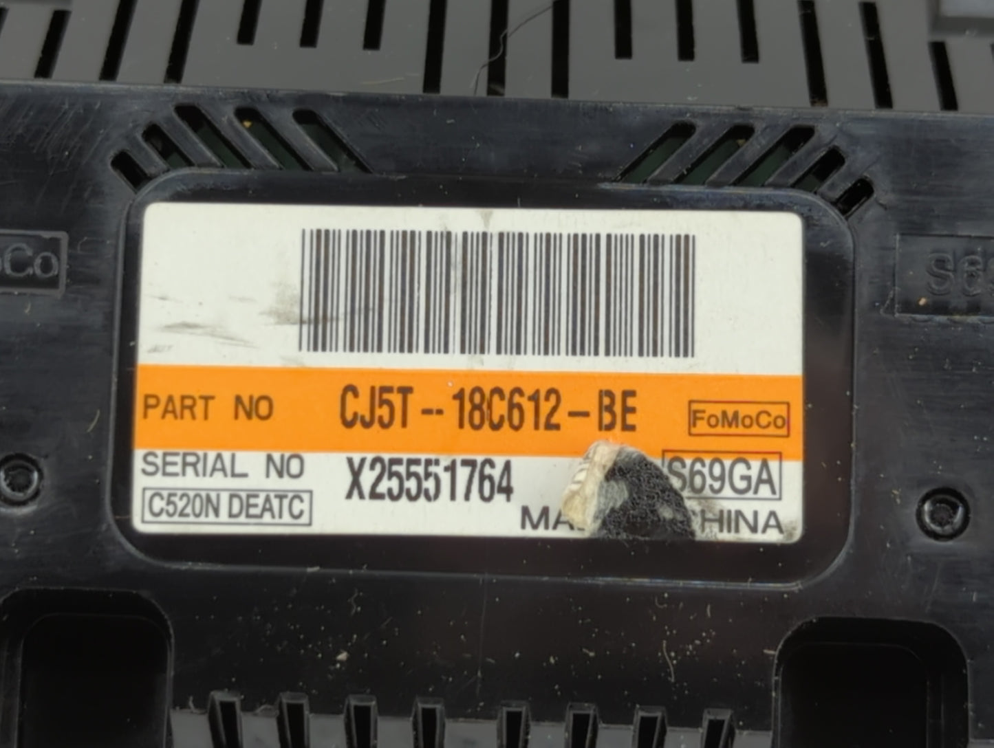 2015-2016 Ford Escape Climate Control Module Temperature AC/Heater Replacement P/N:CJ5T-18C612-BE CJ5T-18C612-BC Fits OEM Us