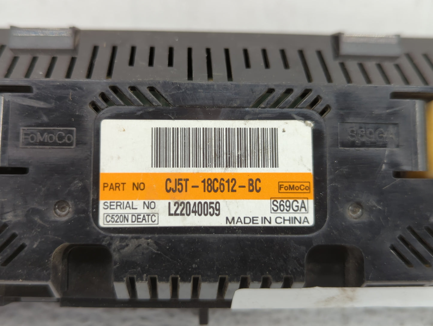 2013-2015 Ford Escape Climate Control Module Temperature AC/Heater Replacement P/N:CJ5T-18C612-AE CJ5T-18C612-BC Fits OEM Us