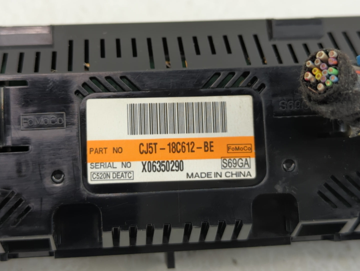 2015-2016 Ford Escape Climate Control Module Temperature AC/Heater Replacement P/N:CJ5T-18C612-BE CJ5T-18C612-BC Fits OEM Us