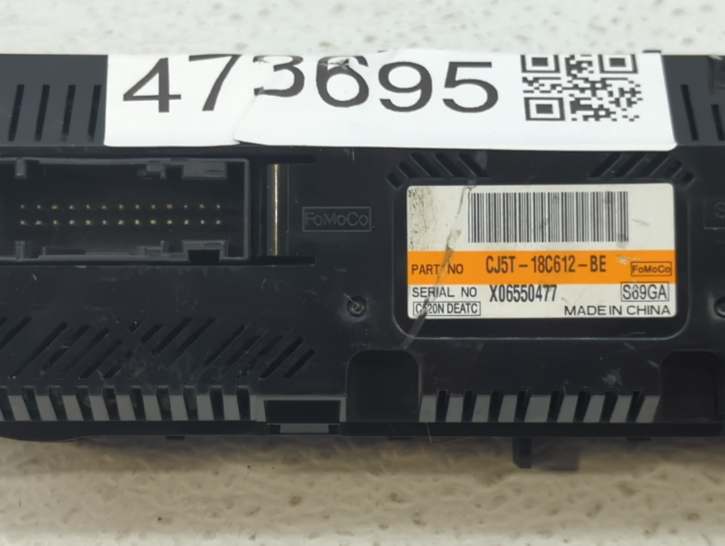 2015-2016 Ford Escape Climate Control Module Temperature AC/Heater Replacement P/N:CJ5T-18C612-BE CJ5T-18C612-BC Fits OEM Us