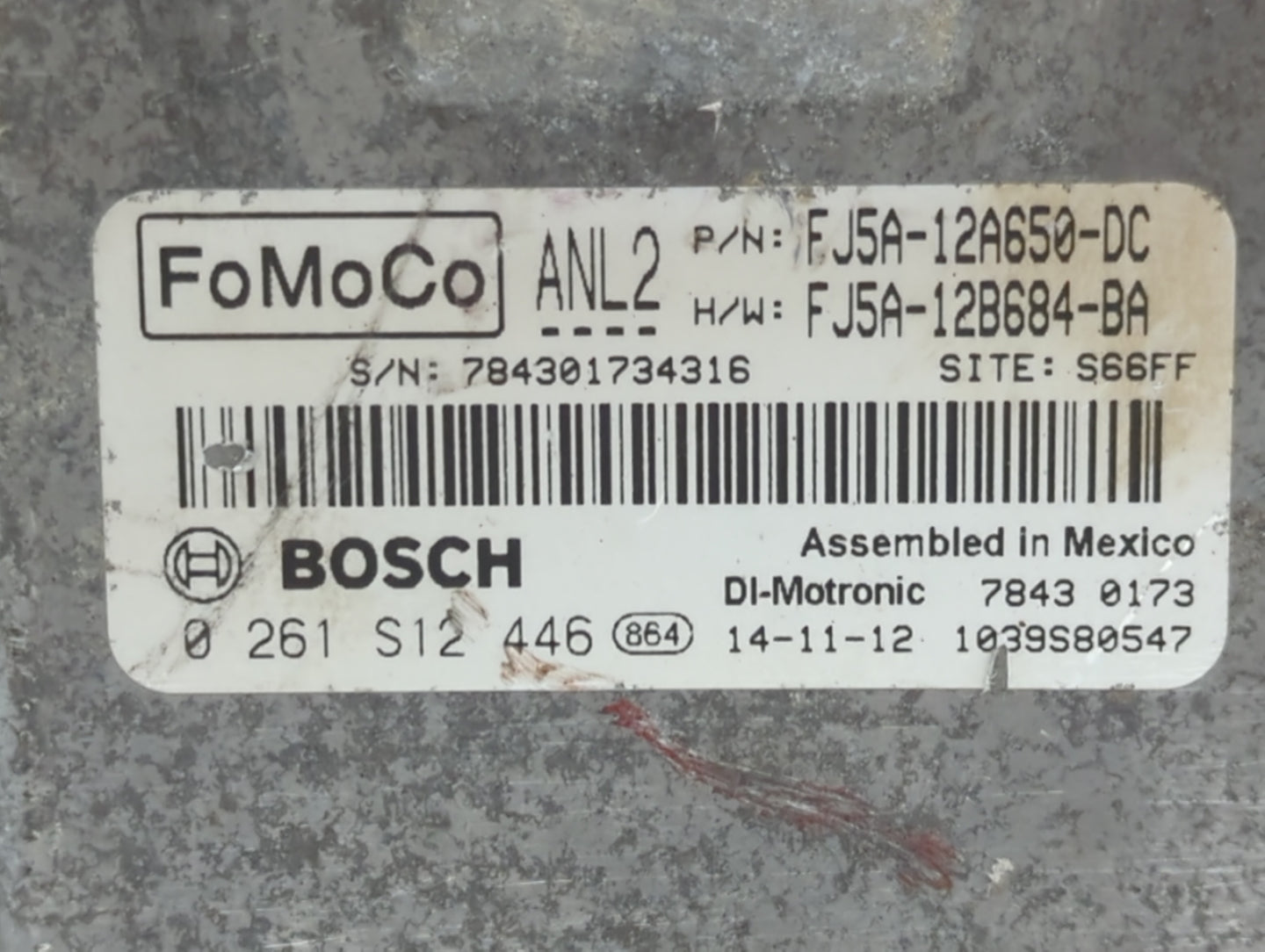 2015 Ford Escape PCM Engine Control Computer ECU ECM PCU OEM P/N:FJ5A-12B684-BA FJ5A-12A650-DC Fits OEM Used Auto Parts - Oe
