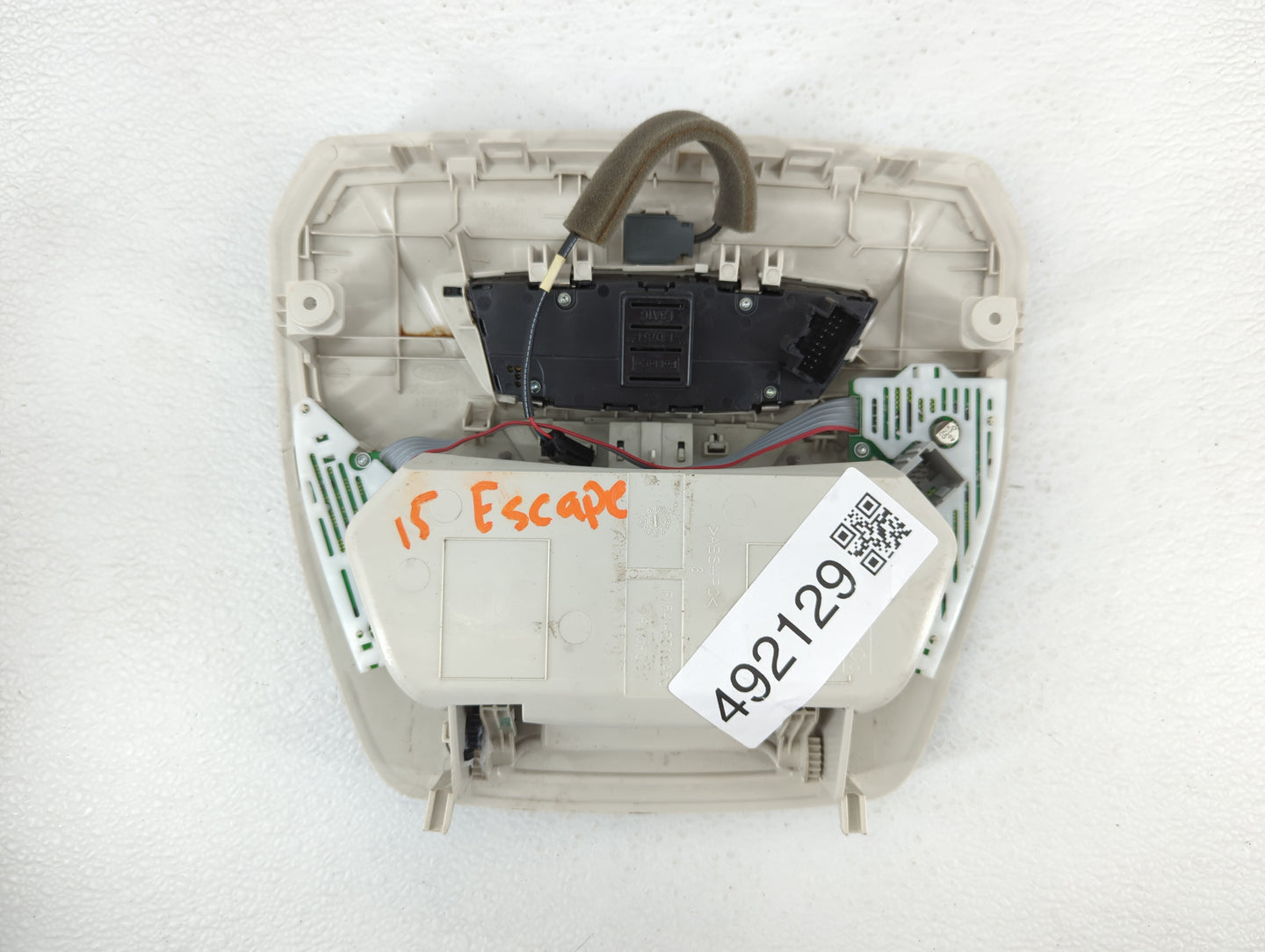 2015 Ford Escape Overhead Roof Console Cream - Oemusedautoparts1.com