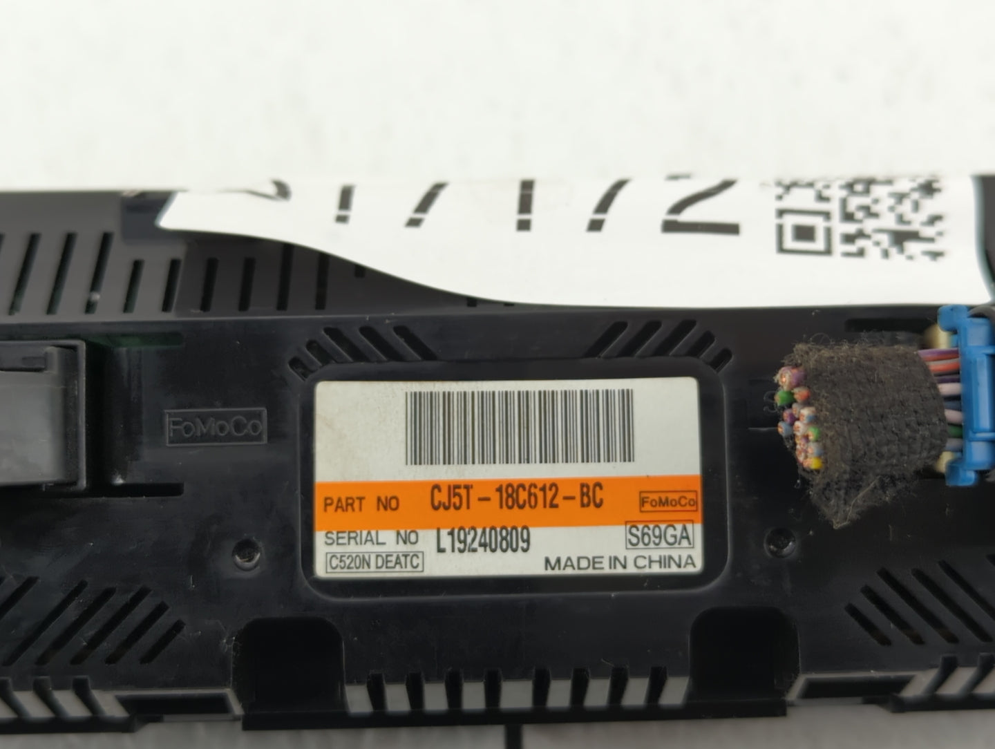 2013-2015 Ford Escape Climate Control Module Temperature AC/Heater Replacement P/N:CJ5T-18C612-BC Fits Fits 2013 2014 2015 O