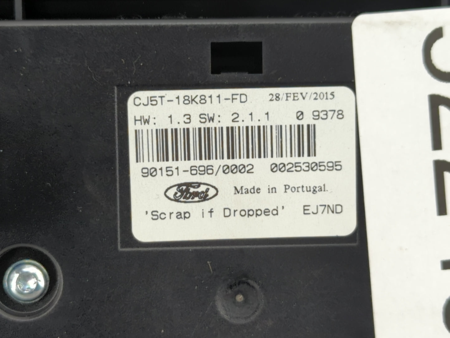 2015 Ford Escape Radio Control Panel - Oemusedautoparts1.com