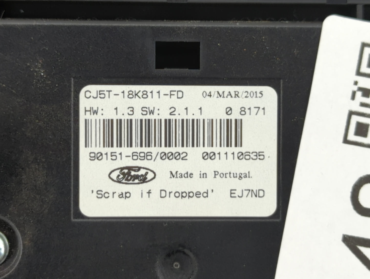 2013-2016 Ford Escape Radio Control Panel - Oemusedautoparts1.com