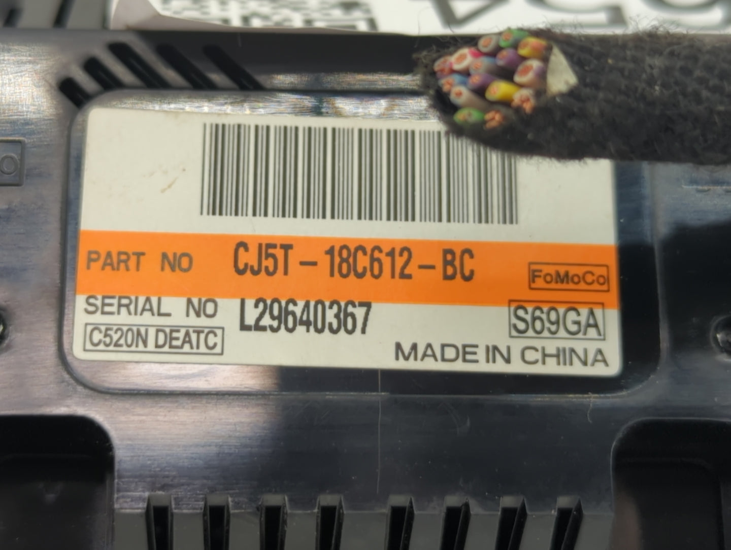2013-2015 Ford Escape Climate Control Module Temperature AC/Heater Replacement P/N:CJ5T-18C612-BC CJ54 18835 EE3 Fits OEM Us