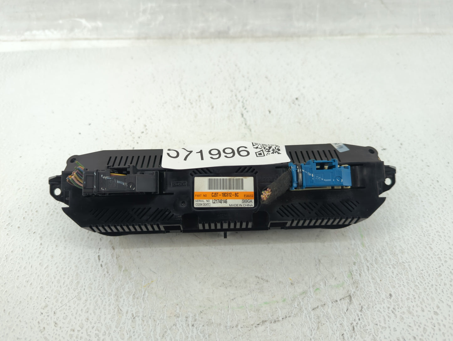 2013-2015 Ford Escape Climate Control Module Temperature AC/Heater Replacement P/N:CJ5T-18C612-BC Fits Fits 2013 2014 2015 O