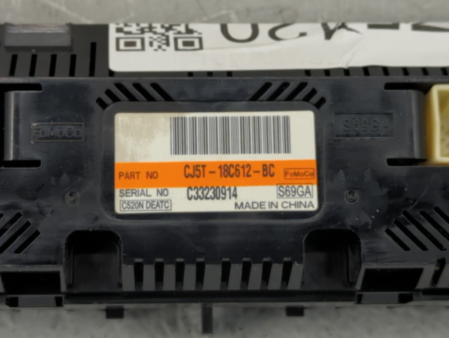 2013-2015 Ford Escape Climate Control Module Temperature AC/Heater Replacement P/N:CJ5T-18C612-BC Fits Fits 2013 2014 2015 O