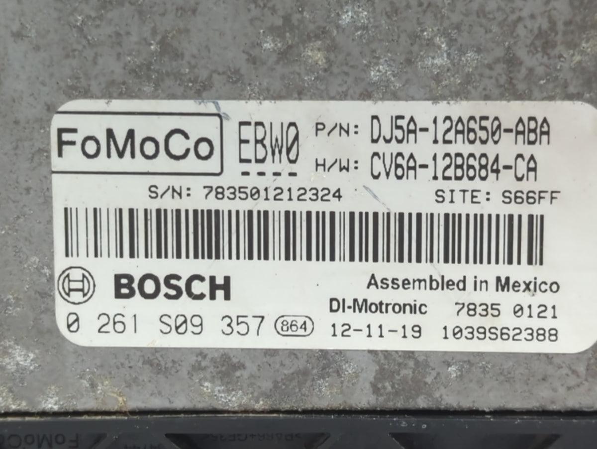 2013-2016 Ford Escape PCM Engine Control Computer ECU ECM PCU OEM P/N:DJ5A-12A650-ABA Fits Fits 2013 2014 2015 2016 OEM Used