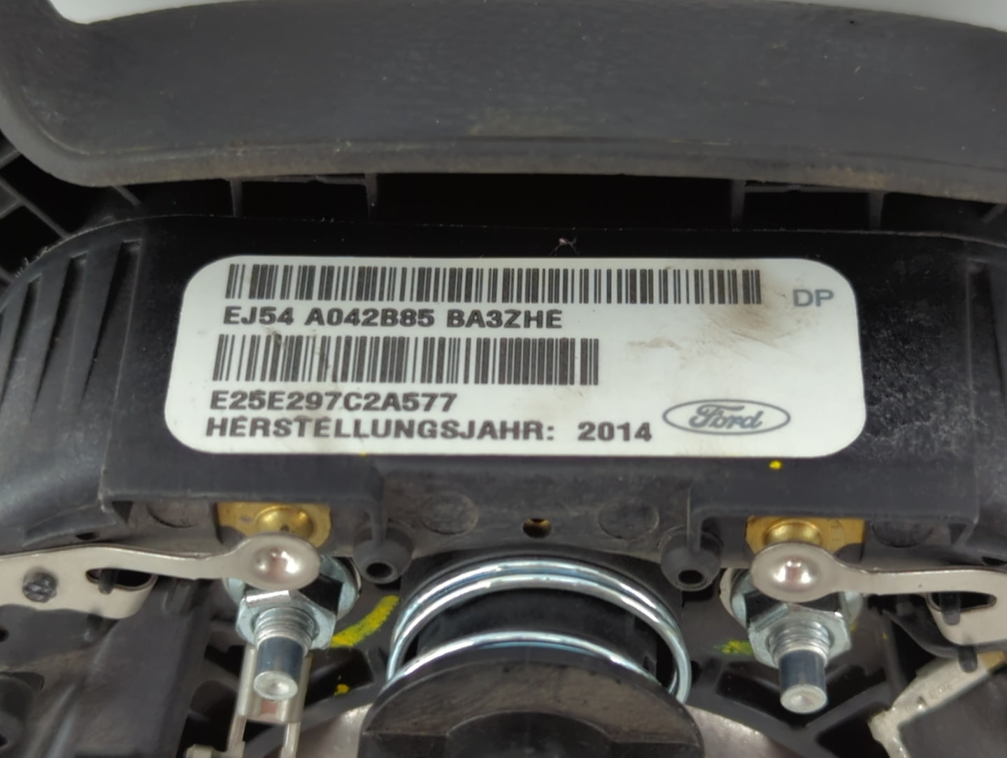 2015-2016 Ford Escape Air Bag Driver Left Steering Wheel Mounted P/N:EJ54 A042B85 BA3 Fits Fits 2015 2016 OEM Used Auto Part