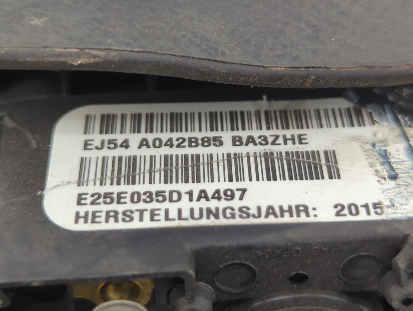 2015-2016 Ford Escape Air Bag Driver Left Steering Wheel Mounted P/N:EJ54 A042B85 BA3 Fits Fits 2015 2016 OEM Used Auto Part