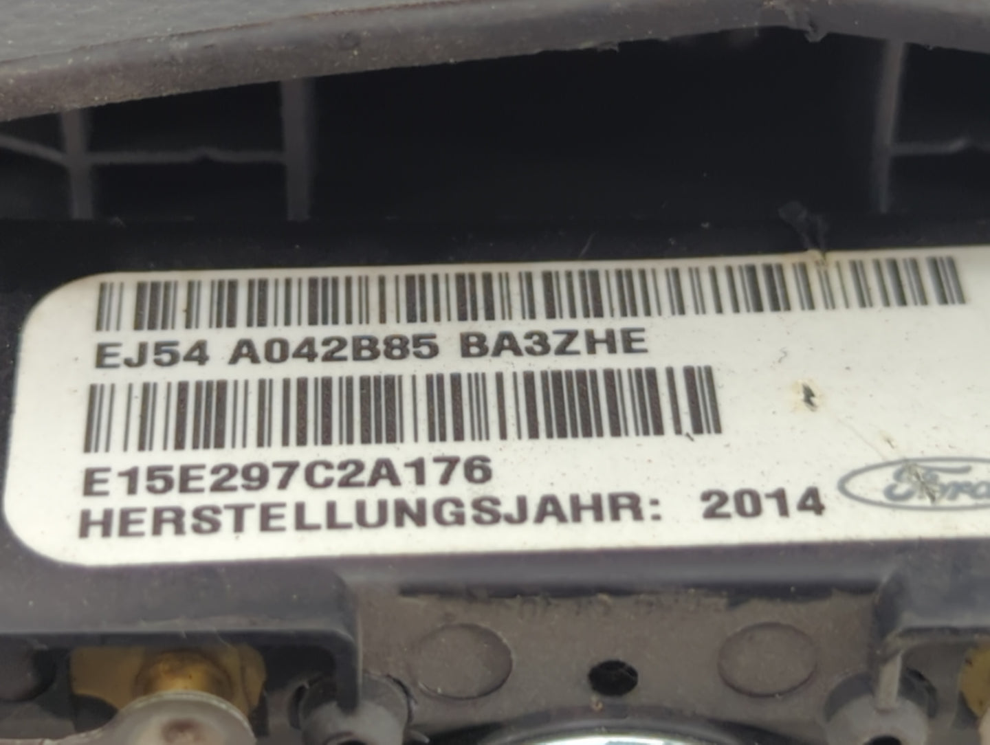 2015-2016 Ford Escape Air Bag Driver Left Steering Wheel Mounted P/N:EJ54 A042B85 BA3 Fits Fits 2015 2016 OEM Used Auto Part