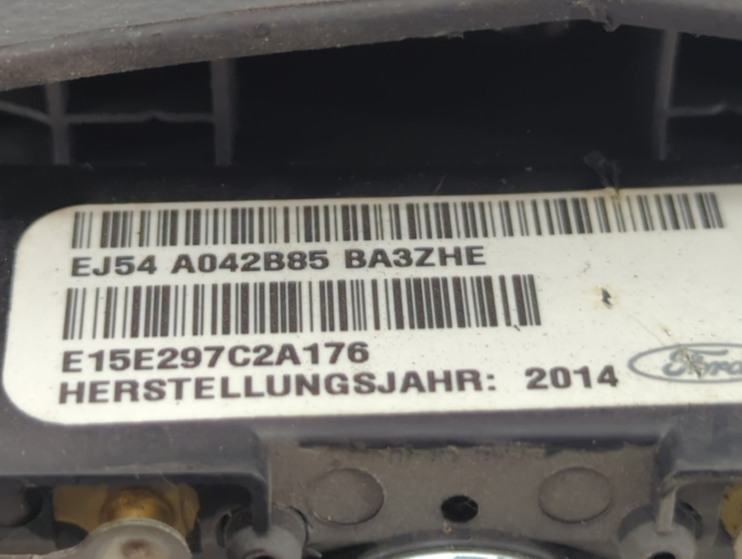 2015-2016 Ford Escape Air Bag Driver Left Steering Wheel Mounted P/N:EJ54 A042B85 BA3 Fits Fits 2015 2016 OEM Used Auto Part