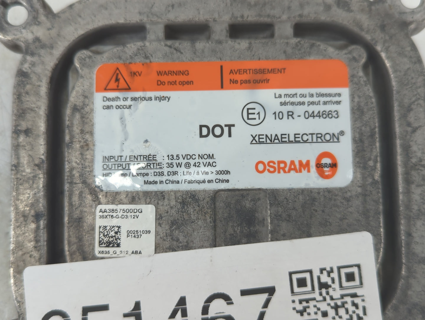 2013-2016 Ford Escape Headlight Ballast Head Light - Oemusedautoparts1.com