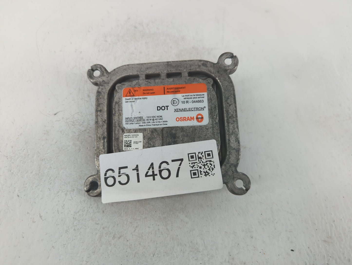 2013-2016 Ford Escape Headlight Ballast Head Light - Oemusedautoparts1.com