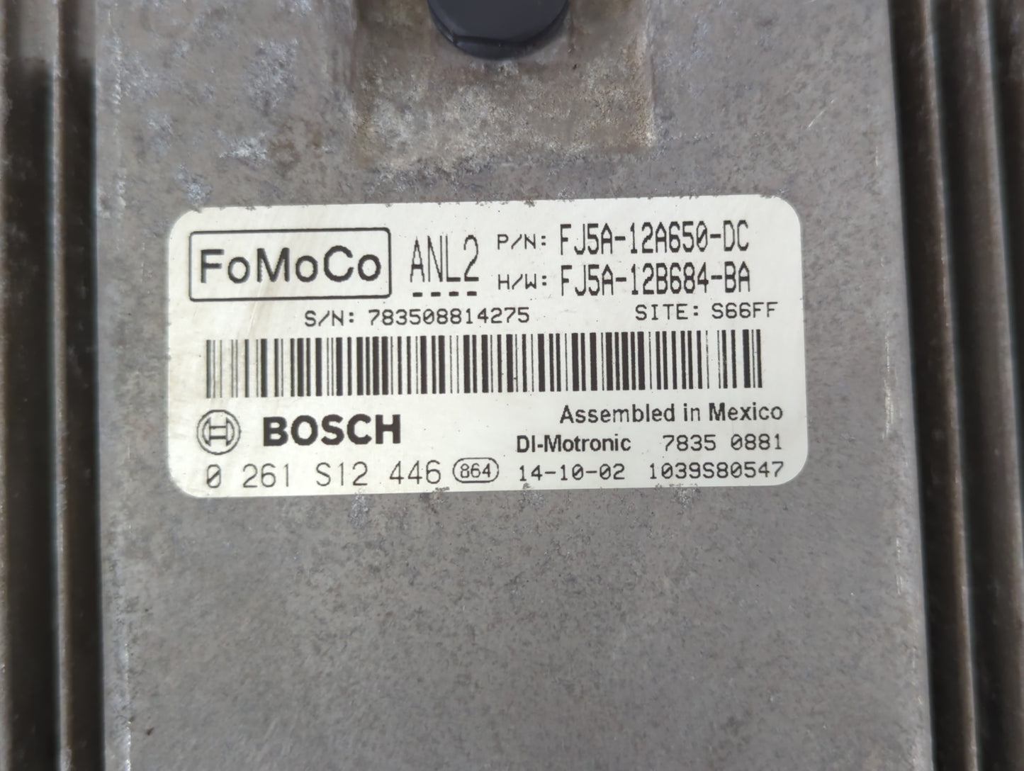 2013-2016 Ford Escape PCM Engine Control Computer ECU ECM PCU OEM P/N:FJ5A-12B684-BA FJ5A-12A650-DC Fits Fits 2013 2014 2015
