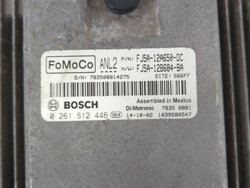 2013-2016 Ford Escape PCM Engine Control Computer ECU ECM PCU OEM P/N:FJ5A-12B684-BA FJ5A-12A650-DC Fits Fits 2013 2014 2015 2016 OEM Used Auto Parts
