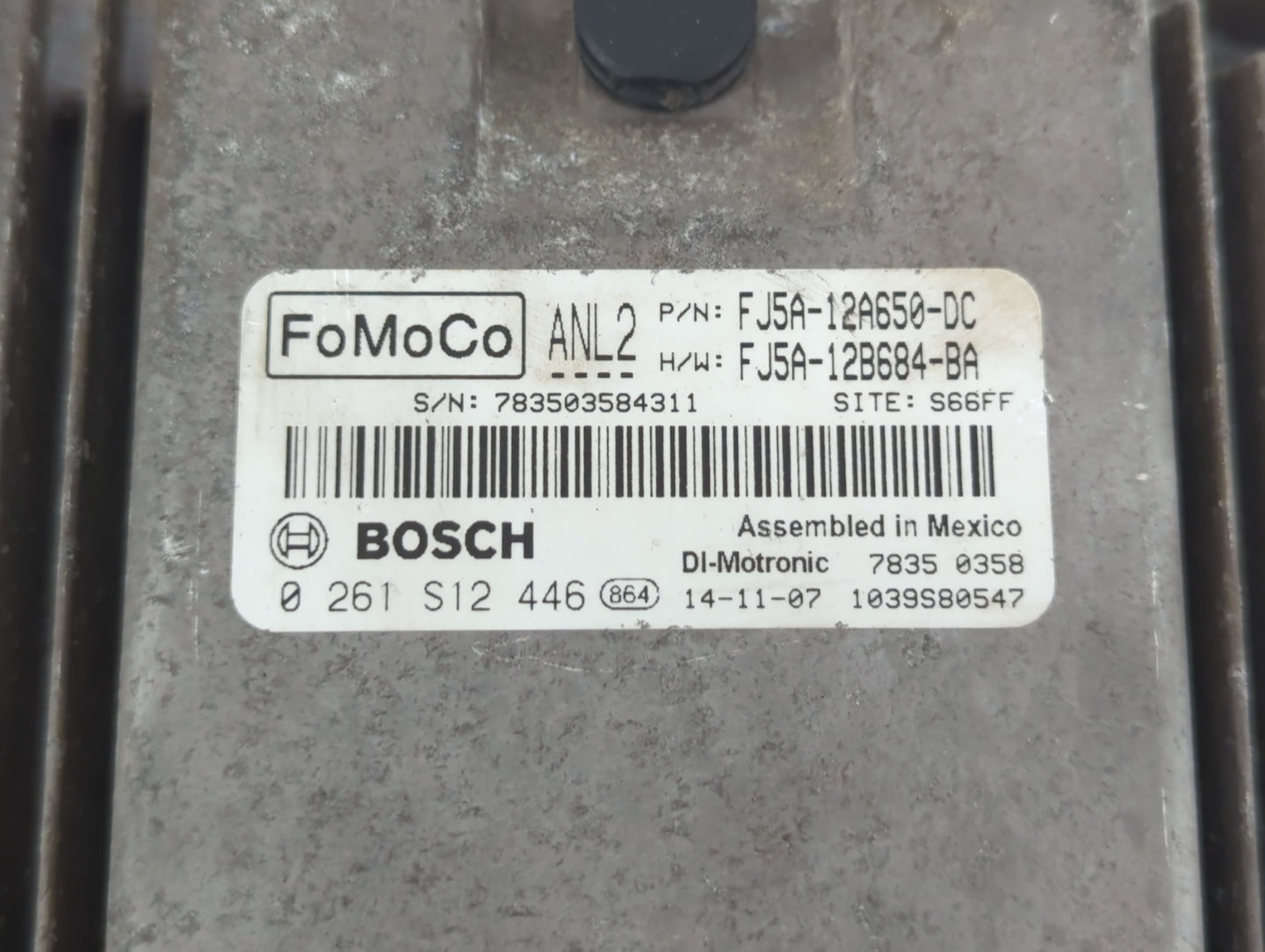 2015 Ford Escape PCM Engine Control Computer ECU ECM PCU OEM P/N:FJ5A-12B684-BA FJ5A-12A650-DC Fits OEM Used Auto Parts - Oe